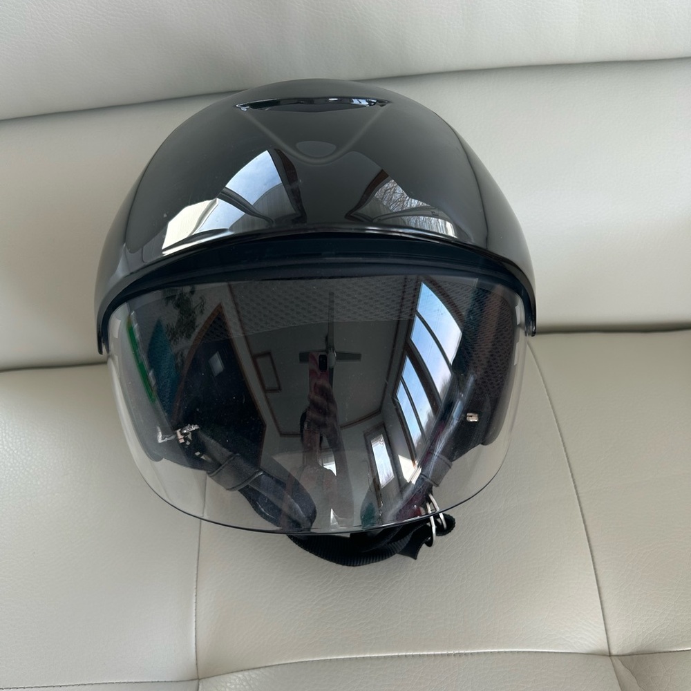 Harley-Davidson Women's Half Helmet w/ Retractable Sun Shield - Size M - Picture 5 of 9